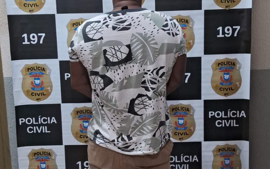 Homem foi preso após ação conjunta das Polícias Civis do Tocantins e do Mato Grosso.