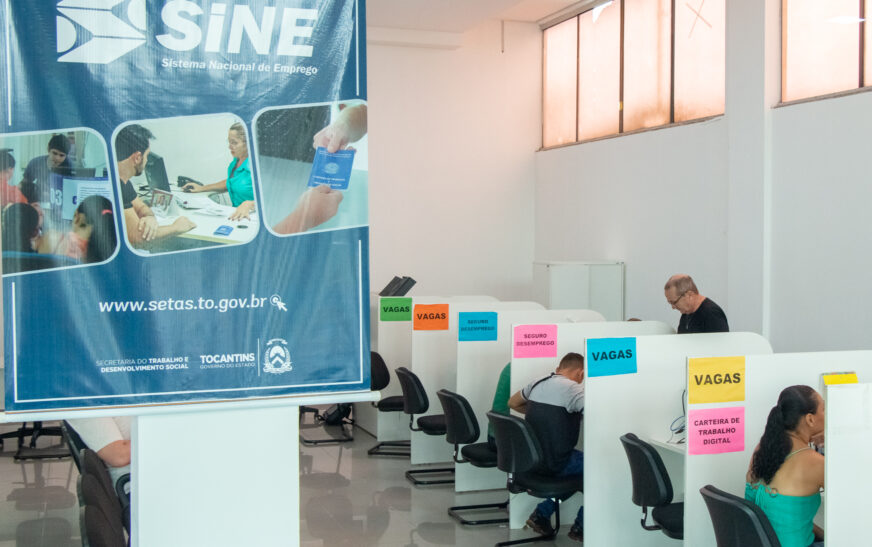 Sine Tocantins disponibiliza 718 vagas de emprego nesta terça-feira, 7